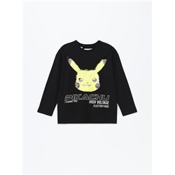 Pikachu Pokémon™ T-shirt with reversible sequins