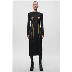 ZW COLLECTION SILHOUETTE PRINT DRESS
