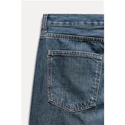 ZW COLLECTION LOW-RISE DENIM BERMUDA SHORTS