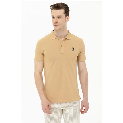 Erkek Camel Basic Polo Yaka Tişört