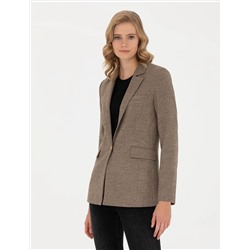 Camel Slim Fit Ceket
