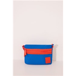 Bolso cartera nylon azul