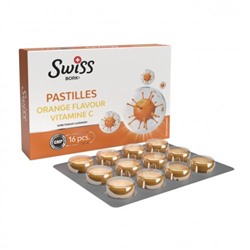Swiss PASTILLES Пастилки для рассасывания с апельсином и витамином С