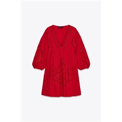 ZW COLLECTION EMBROIDERED SHORT DRESS