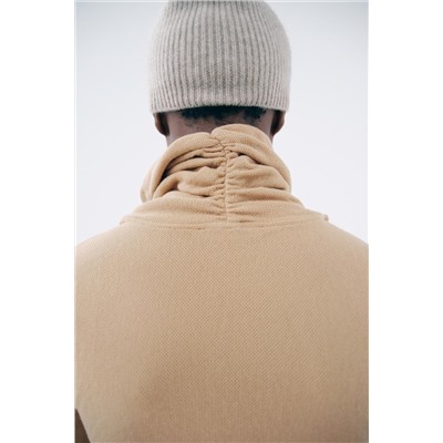 WASHED HIGH NECK T-SHIRT