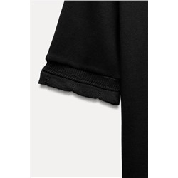 RIBBED TOP WITH EMBELLISHED TRIM