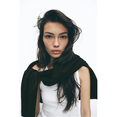 INTERLOCK V-NECK TOP