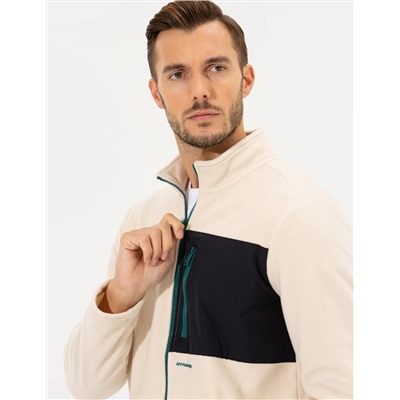Bej Regular Fit Polar Hırka