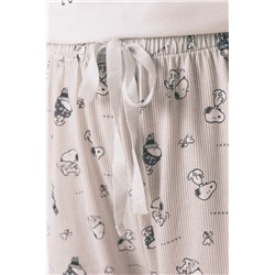 Pijama largo 100% algodón Snoopy