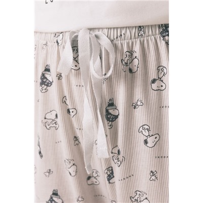 Pijama largo 100% algodón Snoopy