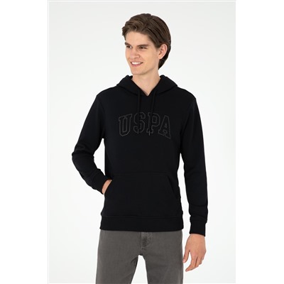 Erkek Siyah Basic Sweatshirt