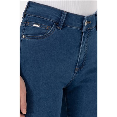 Kadın Mavi Toothpick Fit Jean Pantolon