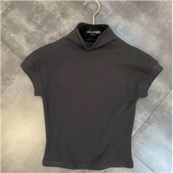 Водолазка с короткими рукавами стрейч-скинни для девочек. Хлопок 90%