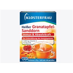 Heißer Granatapfel-Sanddorn Heißgetränk Beutel 10 St., 150 g