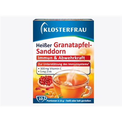 Heißer Granatapfel-Sanddorn Heißgetränk Beutel 10 St., 150 g
