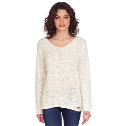Damen Strickpullover mit V-Ausschnitt