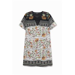 Vestido camisetero étnico