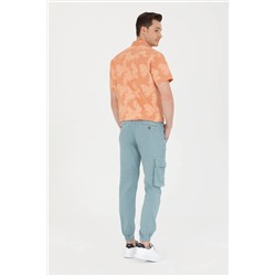 Erkek Mint Kanvas Pantolon