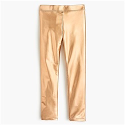 Girls' everyday leggings in metallic