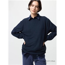Soft Knit Fleece Crew Neck T-Shirt