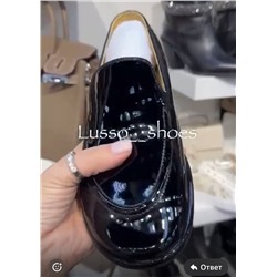 Лоферы лак