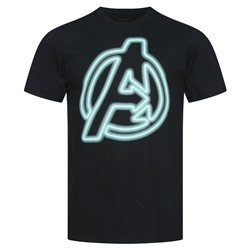 AVENGERS MARVEL Neon Herren T-Shirt FCMTS019BLK