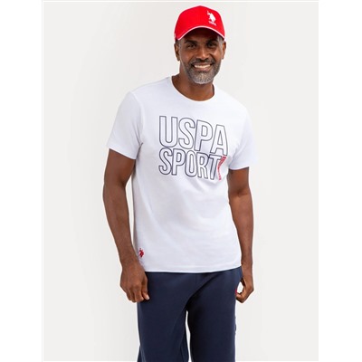 USPA SPORT GRAPHIC JERSEY T-SHIRT