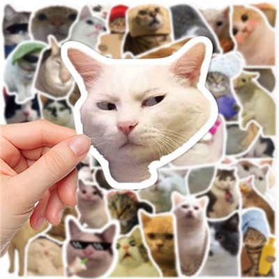 Стикеры коты (100 шт)