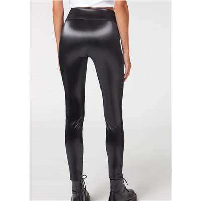 Skinny Leggings in Vinyl-Optik