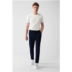 Avva Erkek Lacivert Dokuma Likralı Relaxed Fit Rahat Kesim Jogger Pantolon A31y3022 A31Y3022
