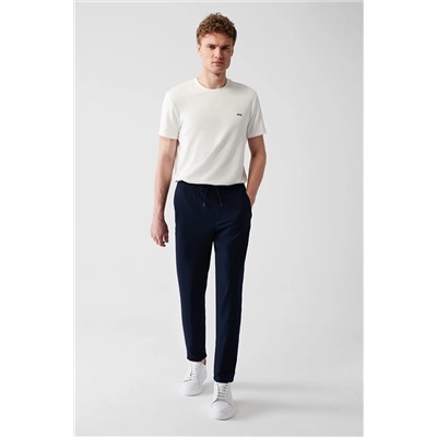 Avva Erkek Lacivert Dokuma Likralı Relaxed Fit Rahat Kesim Jogger Pantolon A31y3022 A31Y3022