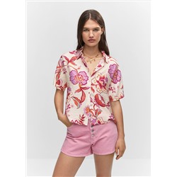 Camisa estampada botones