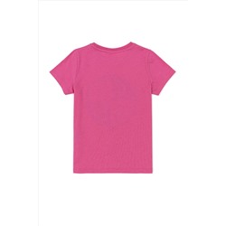 Erkek Çocuk Pembe Bisiklet Yaka Tişört