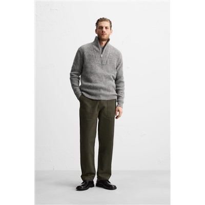 JERSEY CUELLO CREMALLERA TEXTURA