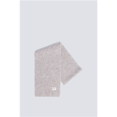 Bufanda canalé color crudo