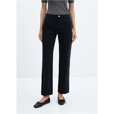 Jeans cargo bolsillos