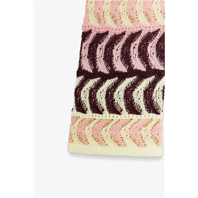 TEXTURED KNIT SHORT DRESS