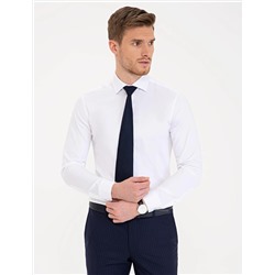 Beyaz Ex. Slim Fit Uzun Kollu Klasik Gömlek