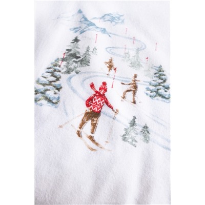 Neiger King Size %100 Pamuk Flanel Nevresim Takımı - Beyaz