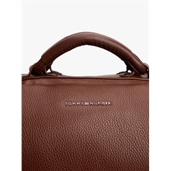 Pebbled Leather Weekender Duffle Bag