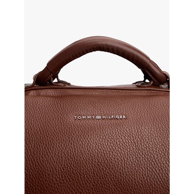 Pebbled Leather Weekender Duffle Bag