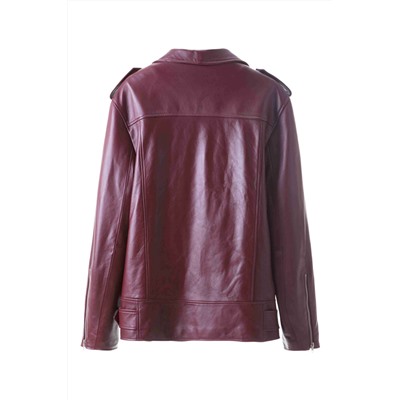 Chaqueta de piel Burdeos