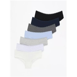 Pack 7 braguitas hipster detalle encaje