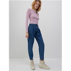 Bluse mit gesprenkelter Textur