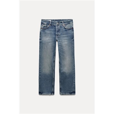 TRF STRAIGHT LOW-RISE CROPPED JEANS