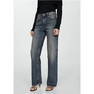 Jeans rectos tiro medio