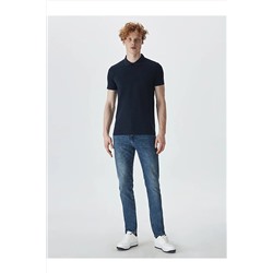 Ltb Polo Yaka Lacivert T-shırt 01222845086089