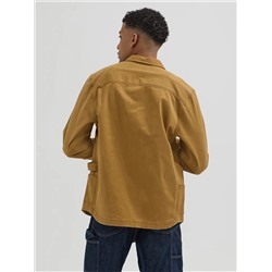 Men's Relaxed Fit Workwear Solid Overshirt