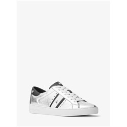 MICHAEL MICHAEL KORS Frankie Studded Metallic Leather Sneaker