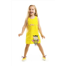 Denokids Arı Vızy Sarı Elbise CFF-19Y1-181